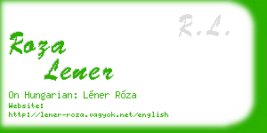 roza lener business card
